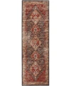 D Style Basilic Bas9 Area Rug In Maroon