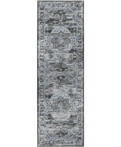 D Style Basilic Bas5 Area Rug In Rose