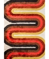 Novogratz Collection Novogratz Retro Ret 2 Red Area Rug Collection In Red
