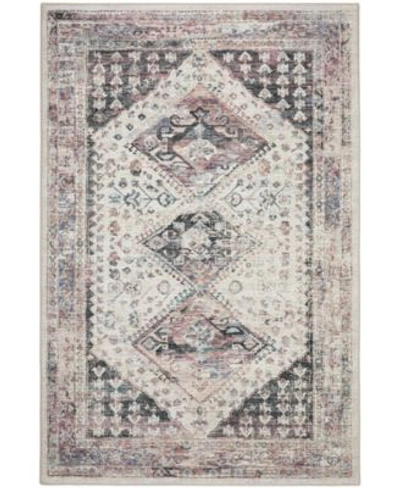 D Style Basilic Bas9 Area Rug In Ivory