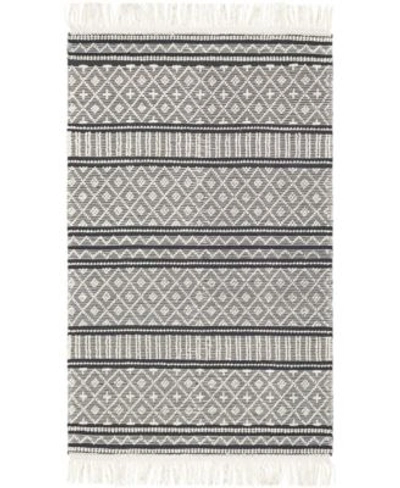 Surya Farmhouse Tassels Fts 2300 Charcoal Rug