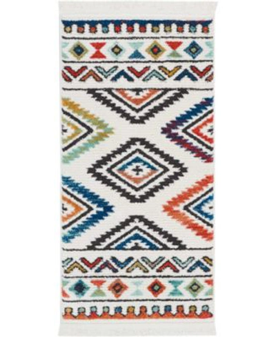 Nourison Navajo Nav06 White Rug