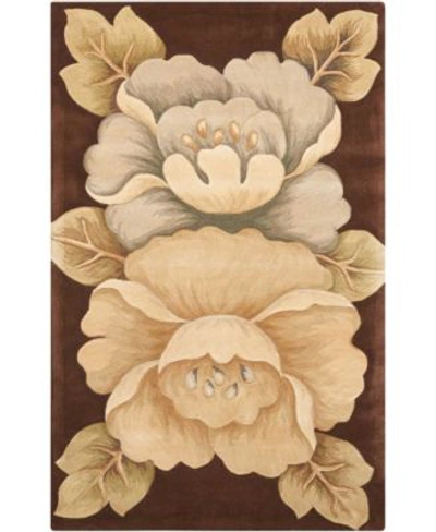 Nourison Tropics Ts09 Brown 3'6" X 5'6" Area Rug