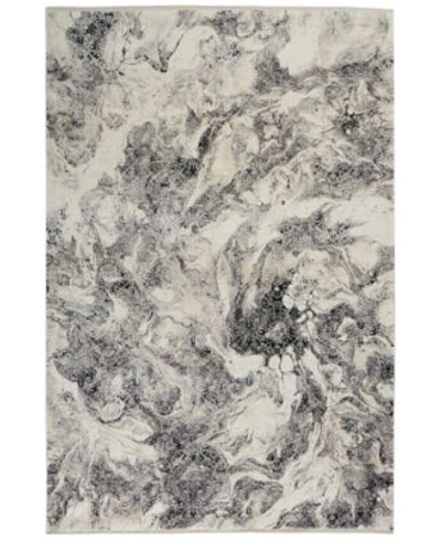 Calvin Klein Ck50 Balian Ck56 Area Rug In Silver Tone