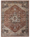 SIMPLY WOVEN CAMILA R3960 RUST AREA RUG