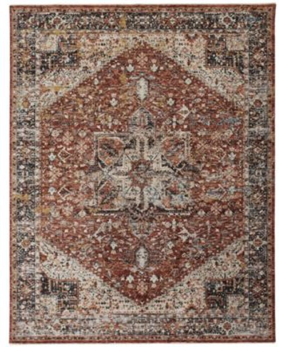 Simply Woven Camila R3960 Rust Area Rug