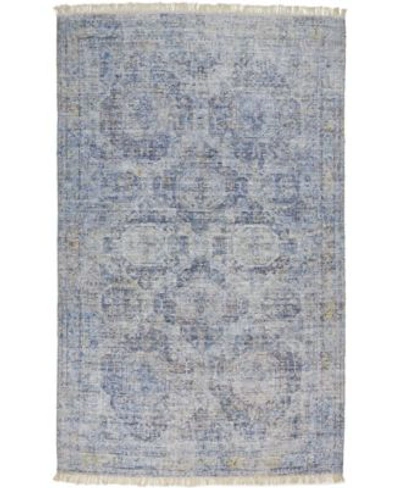 Simply Woven Mckenzie R8804 Blue Area Rug