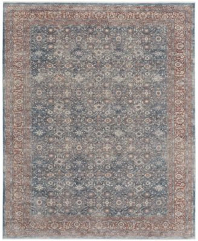 Simply Woven Gilford R39gt Area Rug In Blue,rust