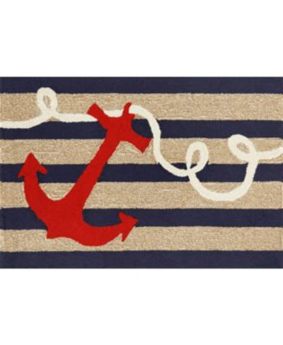 Liora Manne Frontporch Anchor Rug In Blue