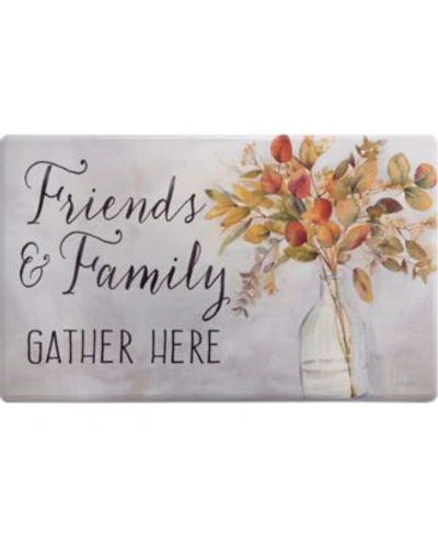 Global Rug Designs Cheerful Ways Friends Family Gather Eucalyptus Vase Area Rug In Gray
