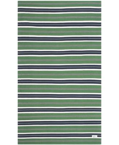 Lauren Ralph Lauren Leopold Stripe Lrl2462k Green Area Rug Collection