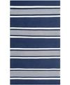 Ralph Lauren Hanover Stripe Lrl2461a Navy Area Rug Collection In Navy