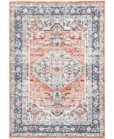 Nuloom Selina Zara Medallion Orange Area Rug