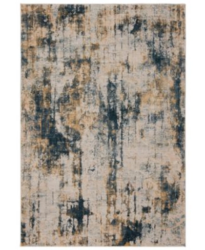 Km Home Closeout  Alloy Area Rug Collection In Teal
