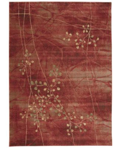 Nourison Closeout  Somerset Flame Blossom Area Rugs