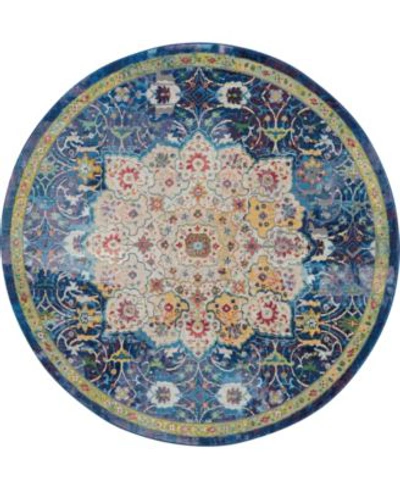 Nourison Ankara Global Anr03 Blue Rug