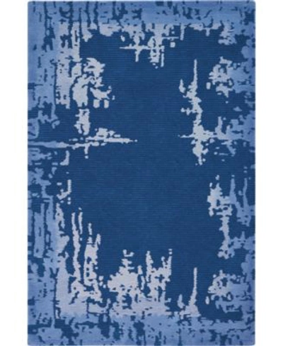 Nourison Symmetry Smm02 Navy Rug