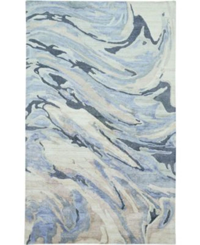 Simply Woven Rosie R8790 Blue Area Rug