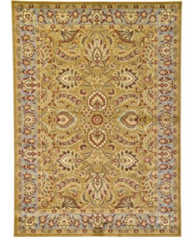 Bayshore Home Passage Psg9 Area Rug Collection In Dark Yellow