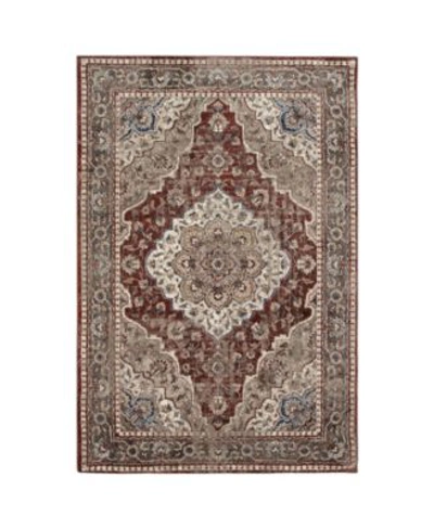 Liora Manne Ashford Medallion Area Rug In Red