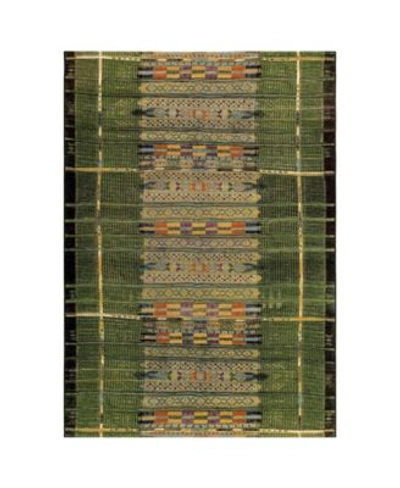 Liora Manne Marina Tribal Stripe Rug In Black