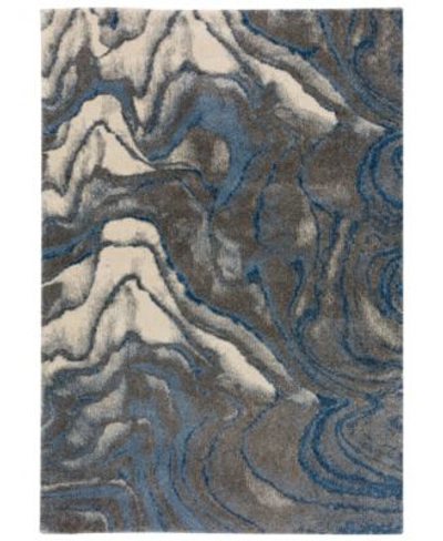 D Style Nola Or12 Area Rug In Bluestone