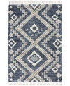 Nourison Oslo Shag Osl02 Denim Rug In Denim