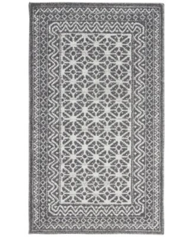 Nourison Palermo Pmr02 Charcoal Rug