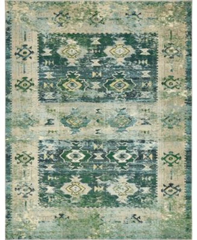 Bayshore Home Newhedge Nhg3 Area Rug Collection In Green