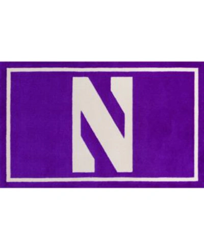 Luxury Sports Rugs Northwestern Colnw Purple Area Rug