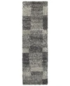 Oriental Weavers Henderson Shag 531z1 Gray Charcoal Area Rug In Grey/charcoal