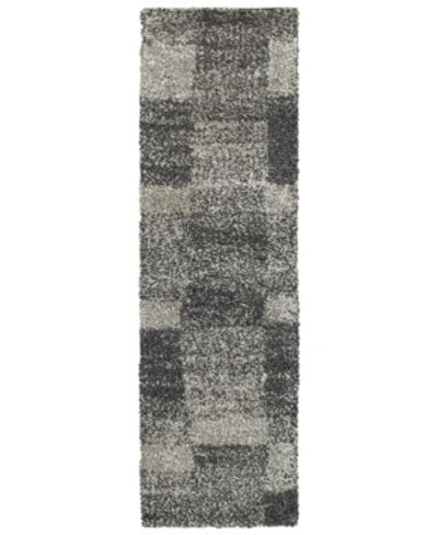 Oriental Weavers Henderson Shag 531z1 Gray Charcoal Area Rug In Grey,charcoal