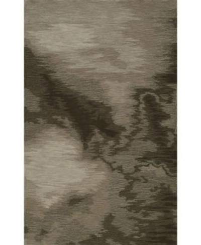 D Style Fade Fad3 Chocolate Area Rug Collection In Graphite