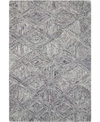 Nourison Interlock Lnk01 Gray Rug In Gray