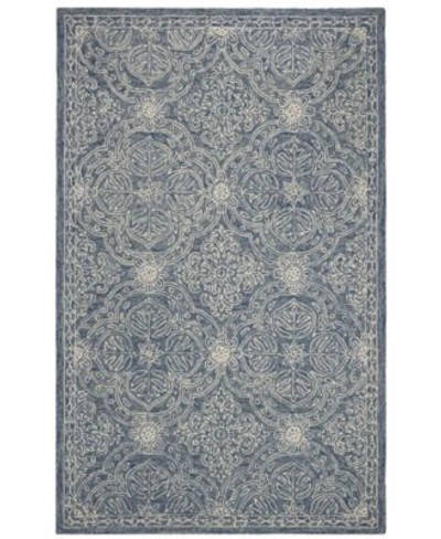 Ralph Lauren Etienne Lrl6603m Blue Ivory Area Rug Collection