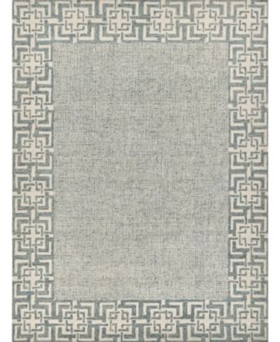 Exquisite Rugs Bourret B3701 Area Rug In Aqua