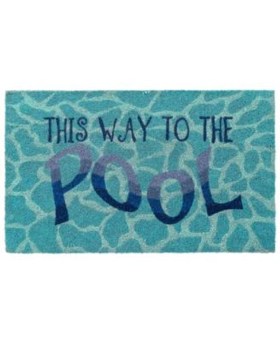 Liora Manne Natura This Way To The Pool Water Area Rug In Aqua