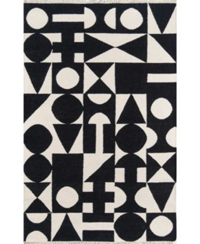 Novogratz Collection Novogratz Topanga Top 3 Black Area Rug Collection