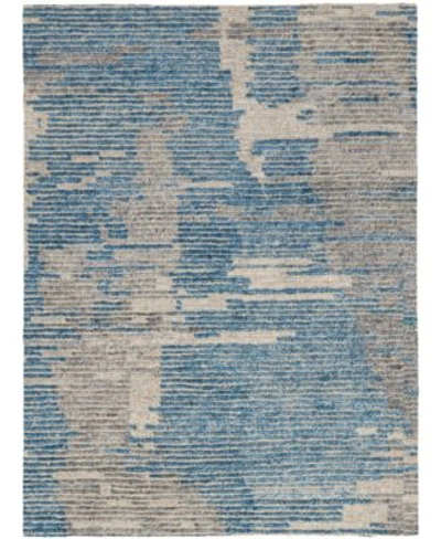 Nourison Ellora Ell01 Blue Rug
