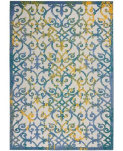 Nourison Aloha Alh21 Area Rug In Charcoal