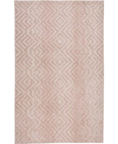 Simply Woven Victoria R8792 Rose Area Rug In Blush