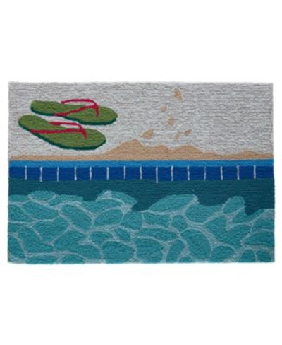 Liora Manne Frontporch Poolside Area Rug In Aqua