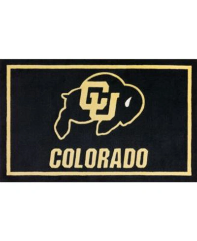 Luxury Sports Rugs Colorado Colco Black Area Rug