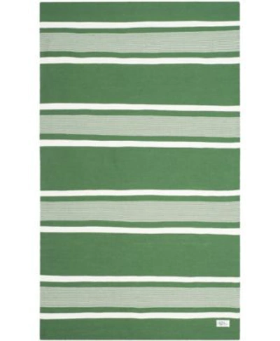 Lauren Ralph Lauren Hanover Stripe Lrl2461b Green Area Rug Collection