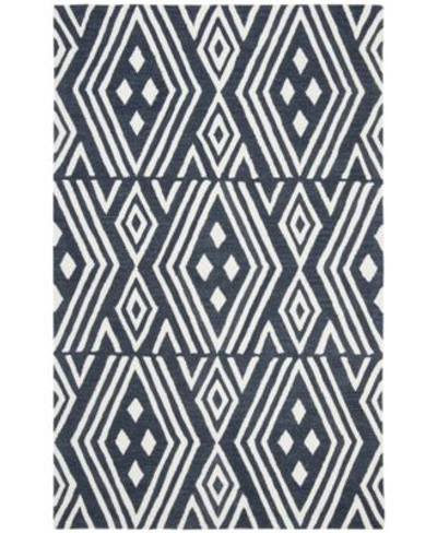 Lauren Ralph Lauren Imani Geometric Lrl6609n Slate Area Rug Collection