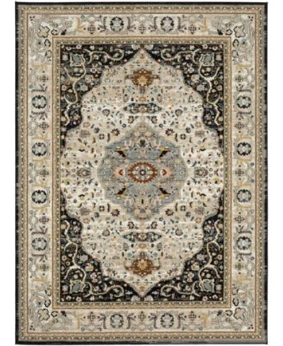 Karastan Zephyr Chronos Area Rug In Black