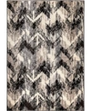 EDGEWATER LIVING CLOSEOUT EDGEWATER LIVING CHATEL DISTRESSED CHEVRON GRAY RUG