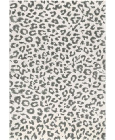 Nuloom Leopard Rug In Gray