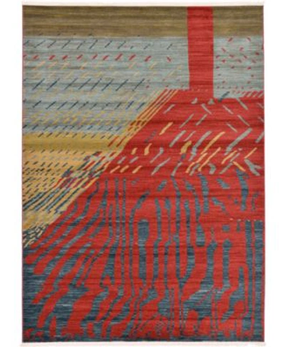 Bayshore Home Ojas Oja1 Red Area Rug Collection