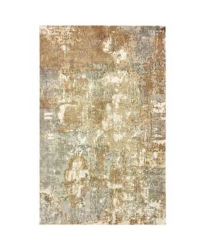 Jhb Design Creation Cre03 Gray Area Rug In Tan